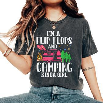 Camping Girl Camp Team Quote Camper Humor Women's Oversized Comfort T-shirt | Mazezy