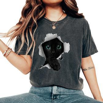 Cat Lover Cat Cat Art Cat Owner Women's Oversized Comfort T-Shirt - Monsterry