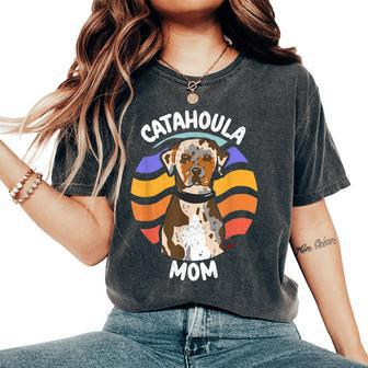 Catahoula Mom Louisiana Catahoula Leopard Dog Women's Oversized Comfort T-shirt | Mazezy