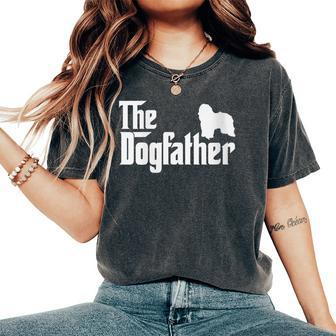 Catalan Sheepdog Dogfather Dog Dad Women's Oversized Comfort T-Shirt | Mazezy
