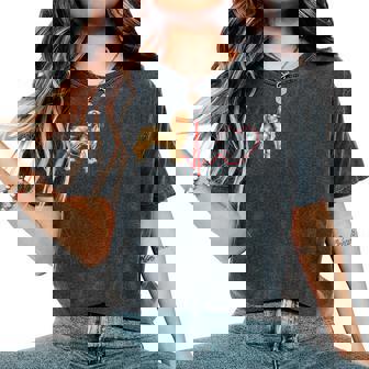 Cavador Dog Heartbeat Ekg My Dogs Are My Cardio Women's Oversized Comfort T-Shirt | Mazezy