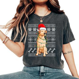 Christmas Labrador Dog Ugly Dog Sweater Women's Oversized Comfort T-Shirt - Seseable