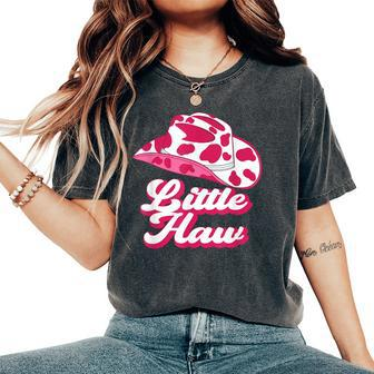 Country Western Theme Sorority Reveal Little Haw Cowgirl Hat Women's Oversized Comfort T-Shirt | Mazezy