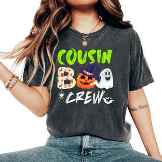Cousin Boo Crew Jack O Lantern Scary Ghost Witch Boy Girl Women's Oversized Comfort T-Shirt - Monsterry DE