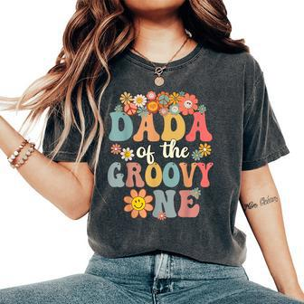 Dada Of Groovy One Matching Family First Birthday Party Women's Oversized Comfort T-Shirt - Seseable