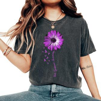 Daisy Flower Rett Syndrome Awareness Women's Oversized Comfort T-shirt | Mazezy