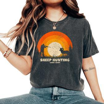 Dall Sheep Hunter Lucky Charm Bighorn Sheep Hunting Women's Oversized Comfort T-Shirt | Mazezy