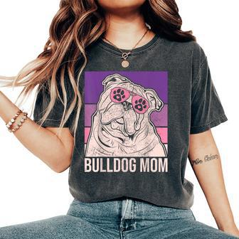 Dog Mama Pet Owner Animal Lover Outfit English Bulldog Mom Women's Oversized Graphic Print Comfort T-shirt - Thegiftio UK