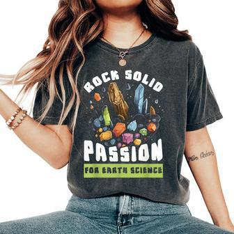 Earth Science Geology Teacher Geoscience Geologist Women's Oversized Comfort T-Shirt | Mazezy