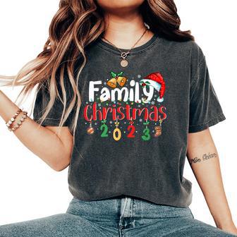 Family Christmas 2023 Matching Squad Santa Elf Xmas Women's Oversized Comfort T-Shirt - Monsterry UK