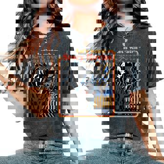 Halloween Let’S Watch Scary Horror Movies Ghost Series Halloween Women's Oversized Comfort T-Shirt | Mazezy