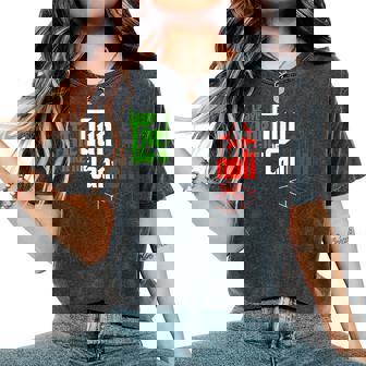 Leave The Gun Take The Cannoli Italian Flag Women's Oversized Comfort T-Shirt | Seseable CA