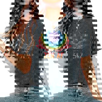 Lotus Flower Zen Af Sarcastic Yoga Lover Women's Oversized Comfort T-Shirt | Mazezy