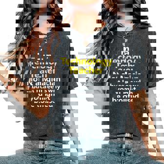 Technology Teacher Assistant School Job Tech It Women's Oversized Comfort T-Shirt | Mazezy