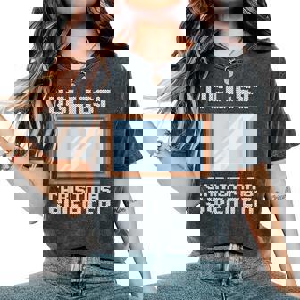 Ugly Christmas Sweater Style Ugliest Christmas Mirror Women's Oversized Comfort T-Shirt | Mazezy