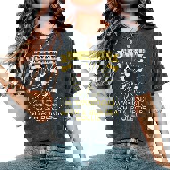 Never Underestimate A Woman With Border Collie Women's Oversized Comfort T-Shirt | Seseable UK