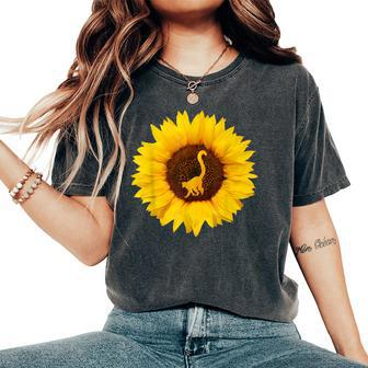 Galago For Monkey Lemur Sunflower Lover Women's Oversized Comfort T-Shirt | Mazezy