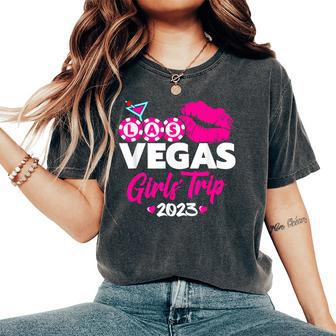 Girls Trip Vegas Las Vegas 2023 Vegas Girls Trip 2023 Women's Oversized Comfort T-Shirt - Seseable