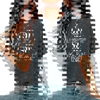 God Is Within Her She Will Not Fail Women's Oversized Comfort T-Shirt - Thegiftio