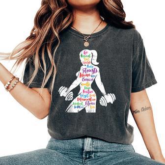 Gym Motivation Workout Motivational Fitness Lover Women's Oversized Comfort T-Shirt | Mazezy
