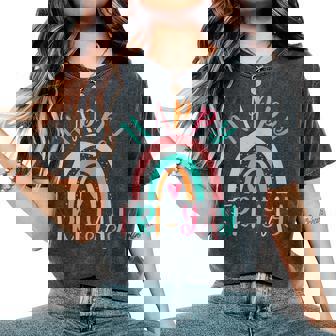 Happy Friyay Fri-Yay Friday Lovers Teacher School Women's Oversized Comfort T-Shirt | Mazezy