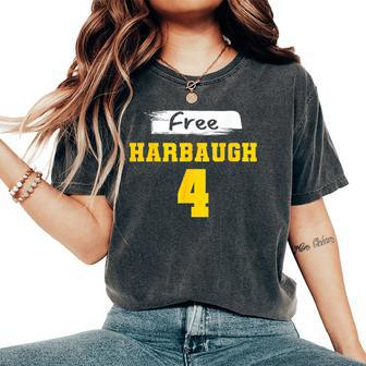 Harbaugh 4 Fall Season Women's Oversized Comfort T-Shirt - Monsterry CA