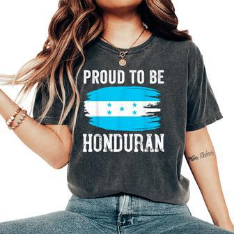 Honduras Flag Girl Catracha Mujer Honduran Camiseta Women's Oversized Comfort T-Shirt | Mazezy