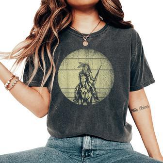 Horse Riding Native American Heritage Native American Women's Oversized Comfort T-Shirt | Mazezy
