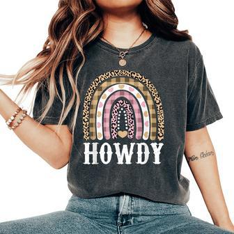 Howdy Rodeo Womens Western Country Nashville Cowboy Cowgirl Women's Oversized Comfort T-shirt | Mazezy