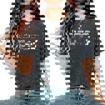 I'm A Simple Woman Knitting For Knitters Christmas Women's Oversized Comfort T-Shirt - Monsterry