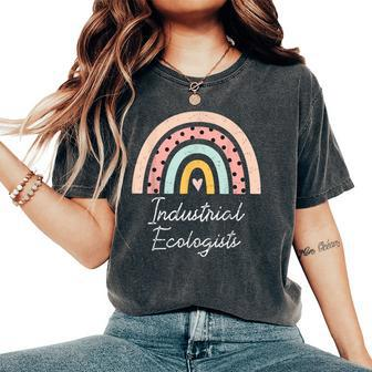 Industrial Ecologist Rainbow Girl Women's Oversized Comfort T-Shirt | Mazezy