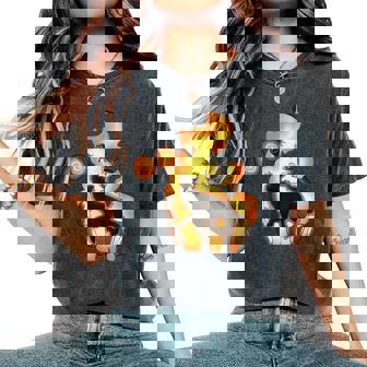 Inscryption Leshy Fire Boss Psychological Card Game Scary Scary Women's Oversized Comfort T-Shirt | Mazezy