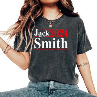 Jack Smith For President Jack Smith 2024 Karma Retro Us Flag Women Oversized Print Comfort T-shirt - Thegiftio UK