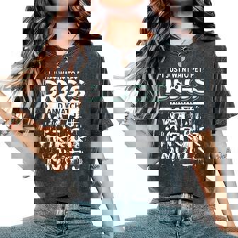 I Just Want To Pet Dogs And Watch Horror Movies Movies Women's Oversized Comfort T-Shirt | Mazezy