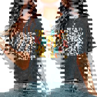 Me And Karma Vibe Like That Cat Moon At-Midnight Groovy Women's Oversized Comfort T-Shirt - Thegiftio