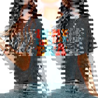 In My Librarian Era Retro Groovy Reading Lovers Women's Oversized Comfort T-Shirt | Mazezy