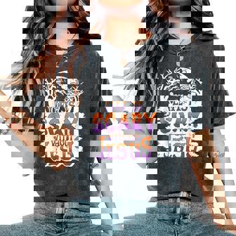 Life Is Scary Without Jesus Christian Halloween Women's Oversized Comfort T-Shirt | Mazezy