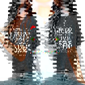 Most Likely To Be A Scrooge Family Matching Christmas Women's Oversized Comfort T-Shirt | Seseable CA