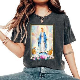 Litany Of The Blessed Virgin Mary Mother Of Christ Catholic Women's Oversized Comfort T-Shirt | Mazezy
