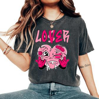 Loser Lover Drip Pink Heart Matching Outfit Women Women's Oversized Comfort T-Shirt - Thegiftio UK