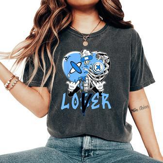 Loser Lover Dripping Heart Blue 5S For Women's Oversized Comfort T-Shirt - Thegiftio UK