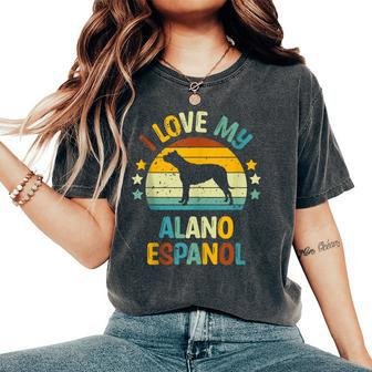 I Love My Alano Espanol Alano Espanol Men Women's Oversized Comfort T-Shirt | Mazezy
