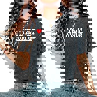 I Love My Hot Girlfriend I Heart My Hot Girlfriend Women's Oversized Comfort T-Shirt | Mazezy