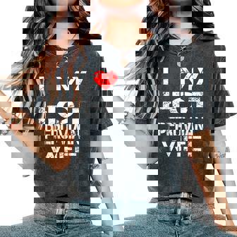 I Love My Hot Peruvian Wife Husband Women's Oversized Comfort T-Shirt | Mazezy