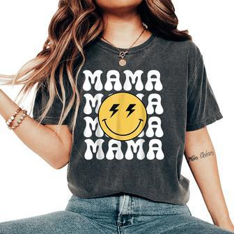 Mama One Happy Dude Birthday Theme Family Matching Women's Oversized Comfort T-Shirt - Seseable
