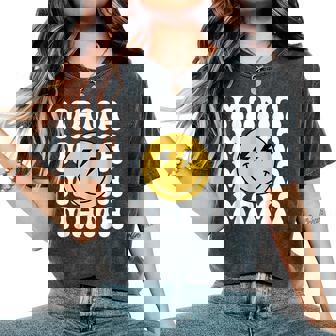 Mama One Happy Dude Birthday Theme Family Matching Women's Oversized Comfort T-Shirt - Seseable