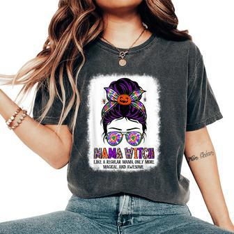 Mama Witch Like Regular Grandma Only More Magical Halloween Gift For Women Women's Oversized Graphic Print Comfort T-shirt - Thegiftio UK