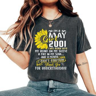 Im A May Girl 2001 Sunflower 18Th Birthday Women's Oversized Comfort T-shirt | Mazezy