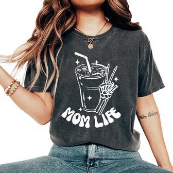 May Your Coffee Be Stronger Than Your Sons Attitude Women's Oversized Graphic Print Comfort T-shirt - Monsterry DE
