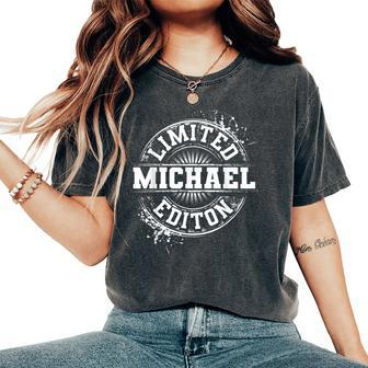 Michael Funny Surname Family Tree Birthday Reunion Gift Idea Women Oversized Print Comfort T-shirt | Mazezy
